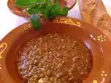 Receta Lentejas con sobrasada