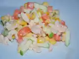Receta Ensalada de gambitas, maíz y manzana