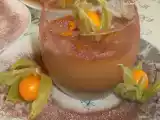Receta Mousse de chocolate-naranja-physalis / mousse au chocolat-orange-physalis