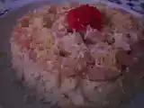 Receta Pastel de patata y melva con corona de langostinos