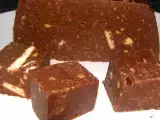 Receta Turrón de chocolate con galletas maría