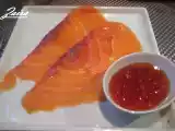 Receta Salmón ahumado con mermelada de tomate