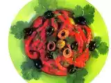 Receta Ensalada de pimientos asados, aceitunas y anchoas