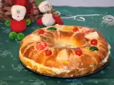 Receta Roscón de reyes relleno de crema