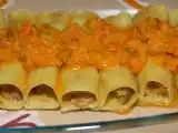 Receta Canelones de carne con salsa de verduras