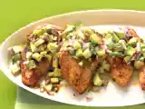 Receta Pollo a la cayena con salsa de aguacate (palta)