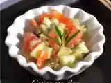 Receta Aperitivos de salmon y pepino