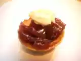 Receta Tartaleta / volovan de queso de cabra con cebolla caramelizada