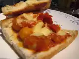 Receta Brusquetas/ bruschettas de vieiras en dos tomos