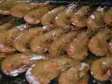 Receta Gambas en salsa de almendras