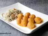 Receta Albóndigas de merluza con gambas
