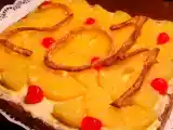 Receta Hojaldre con crema y piña