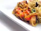 Receta Wok de verduras con tofu y fideos chinos