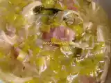 Receta Sopa de pollo asado y puerros