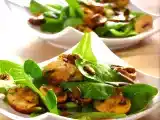 Receta Ensalada de canónigos y champiñones