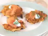 Receta Tortitas de patatas con salmón y eneldo