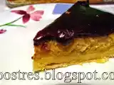 Receta Tarta de almendras con cobertura de chocolate