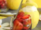 Receta Sorbete de limón y frutillas, fresas
