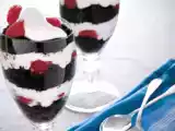 Receta Copa de chocolate y frambuesas: trifle´s cup (usando sobras, restos)