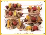 Receta Pinchos de lomo, piña y cherry