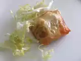 Receta Farcellet de pasta filo amb sobrassada i carxofes, un aperitiu senzill