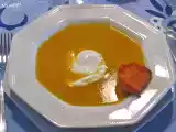 Receta Crema de zanahorias con huevo poché y 2º premio