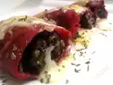 Receta Pimientos del piquillo rellenos de morcilla rios