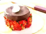 Receta Mini tarta de fresas y menta con pan de leche