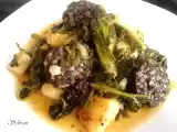 Receta Grelos con patatas y morcilla de verduras rios (fussioncook)
