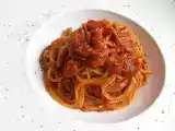 Receta Spaguetti con salsa de anchoa y atún