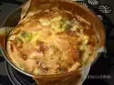 Receta Quiché de salmón, brocoli y queso azul