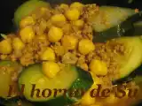 Receta Calabacines con tomate y garbanzos
