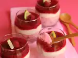 Receta Mousse de frambuesas y crema de limón