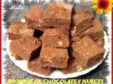 Receta Brownie de chocolate y nueces