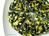 Receta Tortilla al horno con espinacas y queso