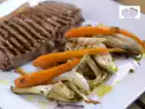 Receta Hinojo asado al horno y zanahoria especiada. receta