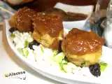 Receta Albóndigas de pollo y pavo con toque de jengibre y salsa agridulce