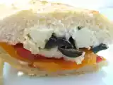 Receta Sandwich de pimiento y queso de cabra