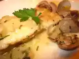Receta Bacalao fresco a la sidra con almejas