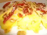 Receta Raviolis de queso manchego con pesto de frutos secos y tomate