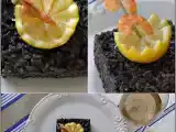 Receta Arroz negro con calamares y gambas