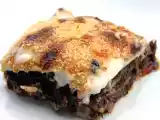 Receta Lasaña de morcilla y tomate confitado. paso a paso.
