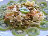 Receta Ensalada de pasta, kiwi y guisantes