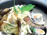 Receta Tallarines con berberechos