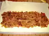 Receta Hojaldre relleno de cebolla, bacon y uvas pasas