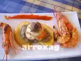 Receta Vieira en lecho de patata con sabor cantábrico