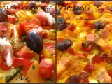Receta Pizza con verduras, tocino y chorizo