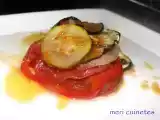 Receta Ratatouille con vinagreta de mermelada de pimientos rojos
