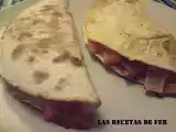 Receta Quesadillas con jamón york y tomate