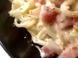 Receta Espaguetis carbonara (versión ligera)